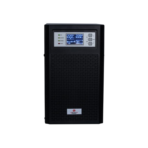 Джерело безперебійного живлення Kraft KRF-T2000VA/2KW(LCD)Ex Pro Online UPS під зовнішній акумулятор
