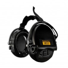 Активные наушники для стрельбы Sordin Supreme Pro Neckband Black с задним держателем под шлем