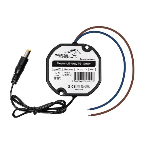 Блок питания Mustang Energy PS-1201W 12V/1A влагозащищенный IP67
