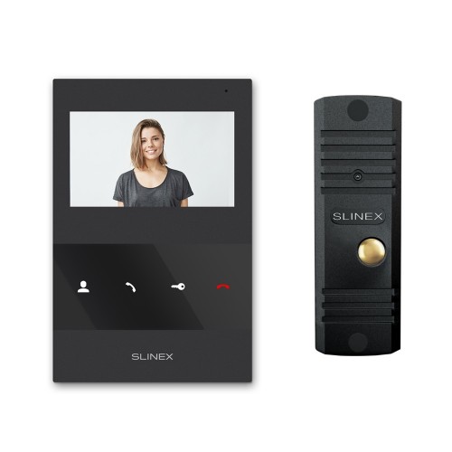 Комплект видеодомофона Slinex SQ-04M Black + ML-16HD Black