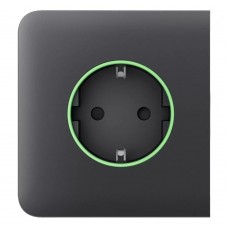 Фронтальная панель Ajax SideCover (smart) [type F] [55] ASP graphite/графит для умной розетки Outlet (type F)