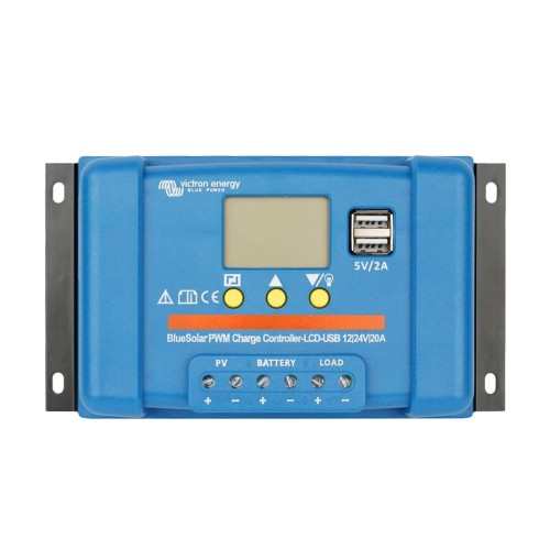 PWM-контролер заряду сонячних панелей Victron Energy BlueSolar PWM-LCD&USB 12/24V-20A