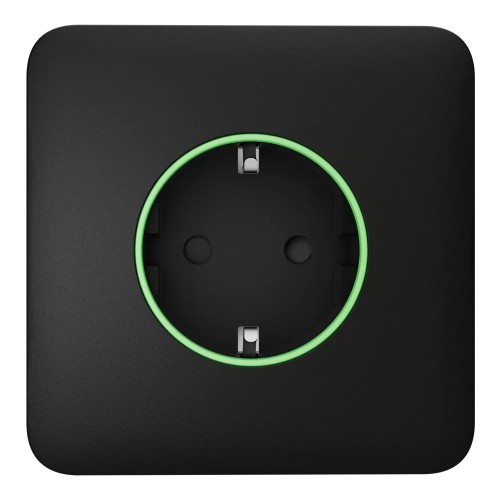 Фронтальная панель Ajax SoloCover (smart) [type F] [55] ASP black/черная для умной розетки Outlet (type F)