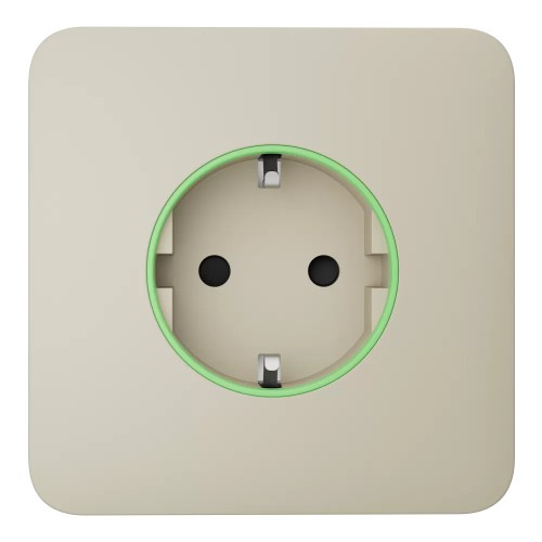 Фронтальная панель Ajax SoloCover (smart) [type F] [55] ASP ivory/слоновая кость для умной розетки Outlet (type F)