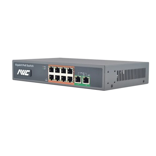 PoE-коммутатор 10-портовый гигабитный NVC-1008G