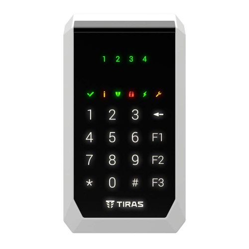 Клавиатура Tiras K-PAD4 Black на 4 индикатора зон.