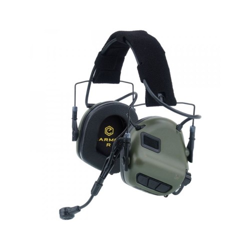 Активные защитные наушники Earmor M32 MARK3 (FG) Olive с гарнитурой