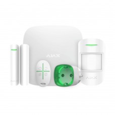 Комплект сигнализации Ajax StarterKit + умная розетка Socket (type F) Jeweller, белый