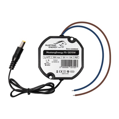 Блок питания Mustang Energy PS-12015W 12V/1.5A влагозащищенный IP67