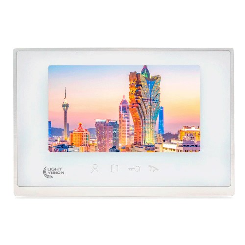 Видеодомофон 7” WiFi Light Vision MACAO FHD White