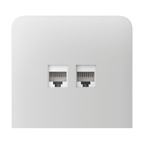 Фронтальна панель Ajax SideCover (LAN) vertical white/біла для інтернет-розетки Outlet (LAN)