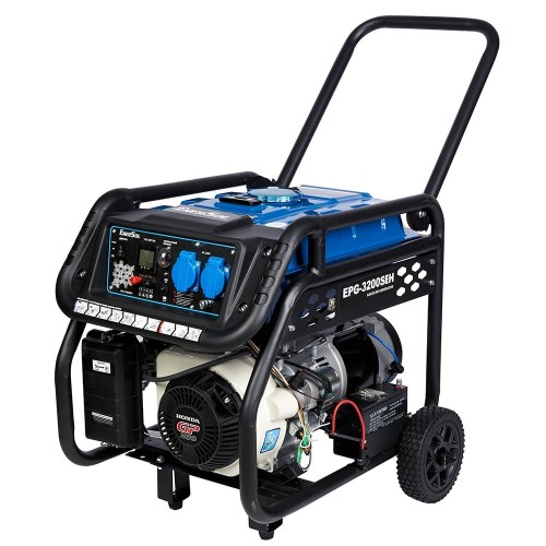 Генератор бензиновый 2.8 кВт EnerSol EPG-3200SEH с двигателем Honda GP-200