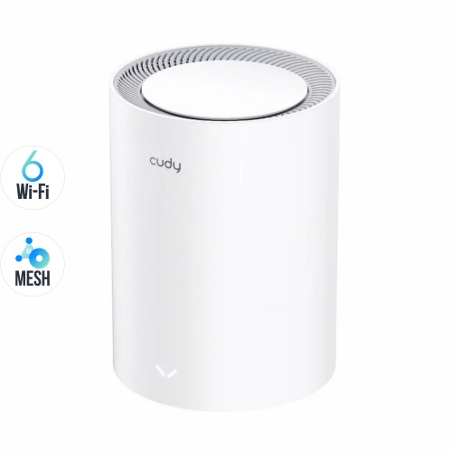 Маршрутизатор WiFi Mesh-система WiFi 6 2.5G Cudy M3000 V2.0 White (1-Pack) двухдиапазонный