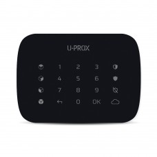 Беспроводная сенсорная клавиатура ITV U-Prox Keypad G4 Black для управления четырьмя охранными группами