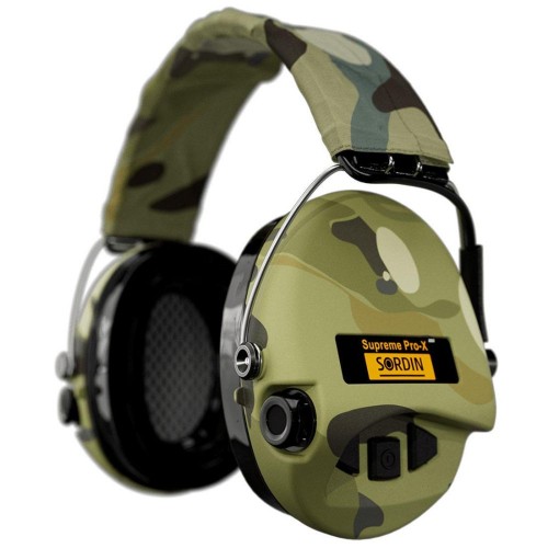 Активные наушники для стрельбы Sordin Supreme Pro-X LED Multicam с LED-фонариком