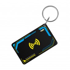 Ключ-брелок EM-Marine+Mifare Trinix Proximity-key EM+MF epoxy прямоугольный 30*50 мм желто-голубой