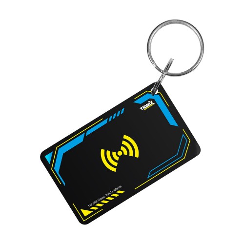 Ключ-брелок EM-Marine+Mifare Trinix Proximity-key EM+MF epoxy прямоугольный 30*50 мм желто-голубой