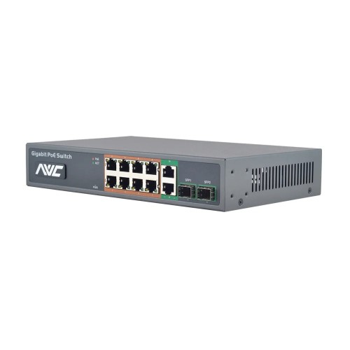 PoE-коммутатор 10-портовый NVC-1008GSR