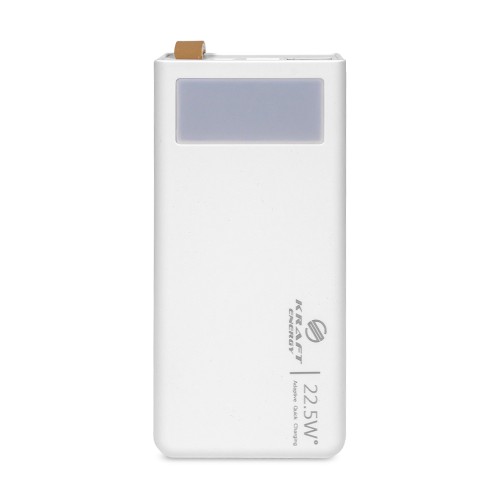 Повербанк 30000mAh Power Bank Kraft KPB-2330FCL White 22.5W QC3.0 LED-фонарь