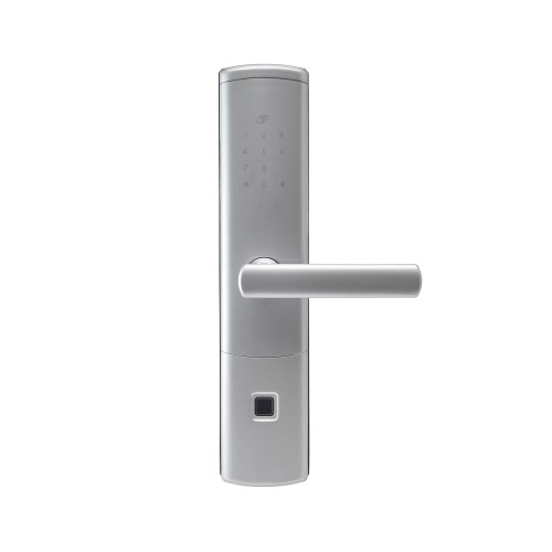Замок биометрический автономный Trinix TRL-5111BTF Silver Right с Bluetooth, считывателем отпечатков пальцев и карт Mifare