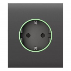 Фронтальная панель Ajax CenterCover (smart) [type F] [55] ASP grey/серая для умной розетки Outlet (type F)