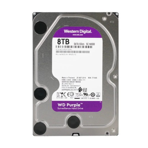 Жесткий диск 3.5" 8TB 64MB Western Digital Purple WD80EJRX