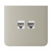 Фронтальна панель Ajax SideCover (LAN) vertical ivory/слонова кістка для інтернет-розетки Outlet (LAN)