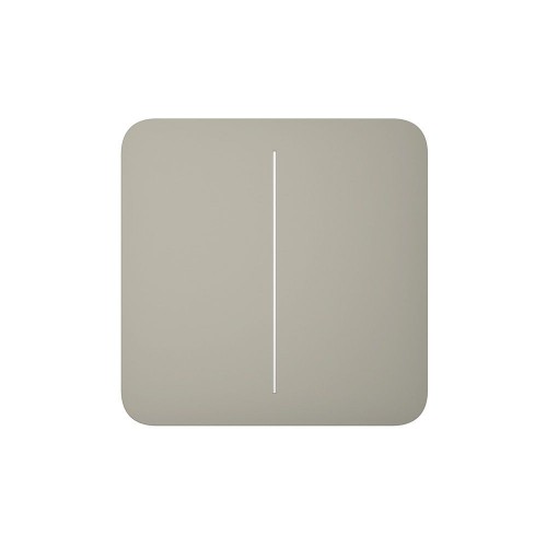 Умный двухклавишный проходной выключатель Ajax LightSwitch (2-gang/2-way) Jeweller (olive/оливковый)