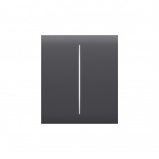 Кнопка Button (графит/графит) для LightSwitch CenterButton (2-gang) Ajax