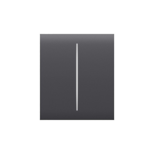 Кнопка Button (графит/графит) для LightSwitch CenterButton (2-gang) Ajax
