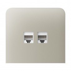 Фронтальна панель Ajax SideCover (LAN) vertical ivory/слонова кістка для інтернет-розетки Outlet (LAN)