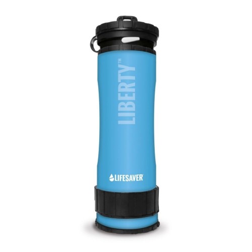 Портативная бутылка для очистки воды LifeSaver Liberty Blue 0.4l