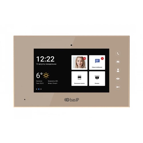 Видеодомофон AQ-07LA Gold BAS-IP