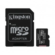 Карта пам’яті miсroSDXC 256GB Kingston TransFlash Memory Card з SD-адаптером class 10 A1 Canvas Select Plus (SDCS2/256GB)