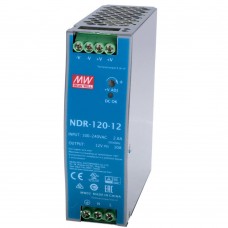 Блок питания NDR-120-12 Mean Well на DIN-рейке