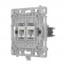 Механізм розетки Ajax OutletCore (LAN) White для інтернет-розетки Outlet (LAN)