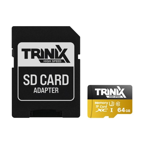Карта пам’яті Trinix 64GB miсroSDXC з SD-адаптером U3 V30 A1