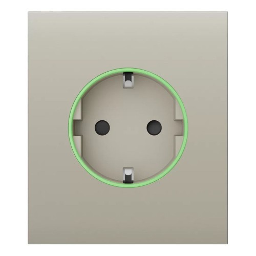 Фронтальная панель Ajax CenterCover (smart) [type F] [55] ASP ivory/слоновая кость для умной розетки Outlet (type F)