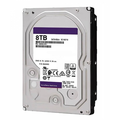 Жесткий диск 3.5" 8TB 128MB Western Digital Purple WD84EJRX