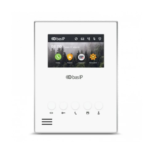 Видеодомофон AU-04LA White BAS-IP