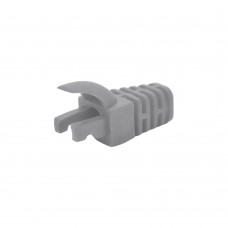 Чехол изолирующий для разъема RJ-45 Cat.5/Cat.6, (N) ПВХ серый, 100 шт.