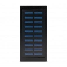 Повербанк с солнечной панелью 20000mAh Power Bank Kraft KPB-1020SLIM Black LED-фонарь