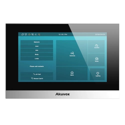 Видеодомофон 7” Akuvox C313N Silver SIP Linux