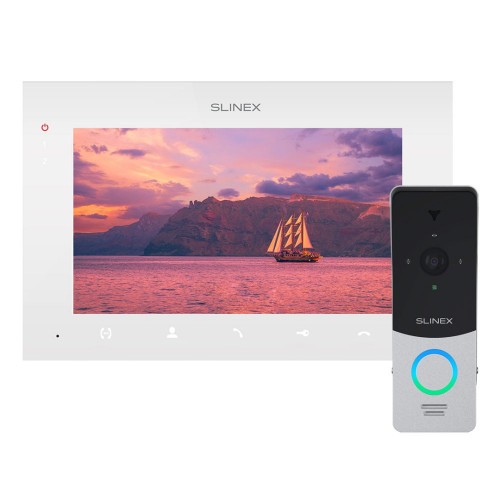 Комплект видеодомофона Slinex SQ-07MTHD White + ML-20HD Silver-Black