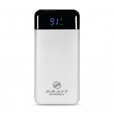 Повербанк 20000mAh Power Bank Kraft KPB-2120FCL White 22.5W QC3.0 LED-фонарь