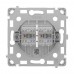 Механізм розетки Ajax OutletCore (LAN) vertical White для інтернет-розетки Outlet (LAN)
