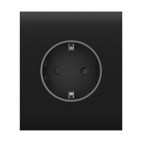 Фронтальная панель Ajax CenterCover (basic) [type F] black/черная для розетки Outlet (type F)
