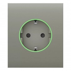 Фронтальная панель Ajax CenterCover (smart) [type F] [55] ASP olive/оливковая для умной розетки Outlet (type F)