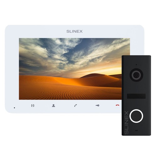 Комплект видеодомофона Slinex SM-07MHD White + ML-17HD Black