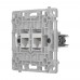 Механізм розетки Ajax OutletCore (LAN) vertical White для інтернет-розетки Outlet (LAN)